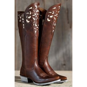 Ariat Hacienda Womens Zippered Cowboy Boots